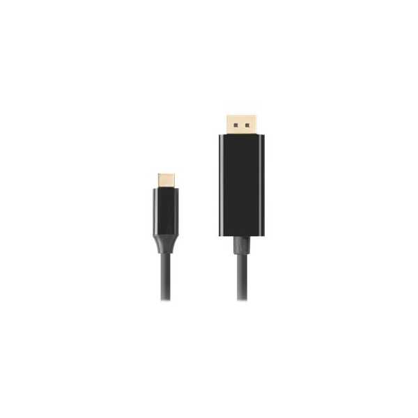 Lanberg USB-C to DisplayPort Cable, 1.8 m 4K/60Hz, Black | Lanberg | USB-C to DisplayPort Cable | CA-CMDP-10CU-0018-BK | 1.8 m |