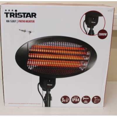 SALE OUT.Tristar KA-5287 Patio Heater, Black Tristar Heater KA-5287 Tristar Patio heater 2000 W Number of power levels 3 Suitabl