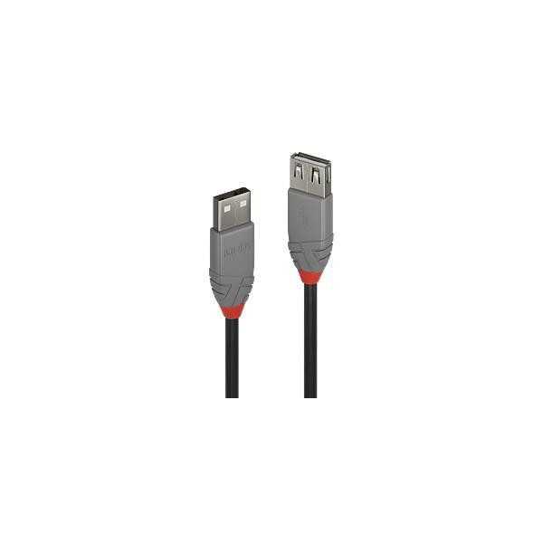 CABLE USB2 TYPE A 0.5M/ANTHRA 36701 LINDY