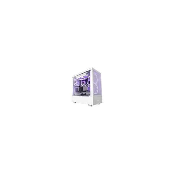 NZXT PC case H5 Flow midi tower white