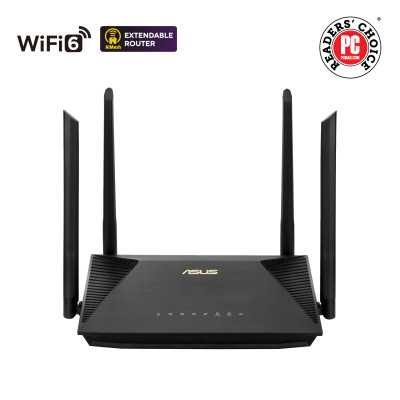 Asus Wireless AX1800 Dual Band Gigabit Router RT-AX53U 1201+600 Mbit/s Ethernet LAN (RJ-45) ports 4 Mesh Support No MU-MiMO Yes 