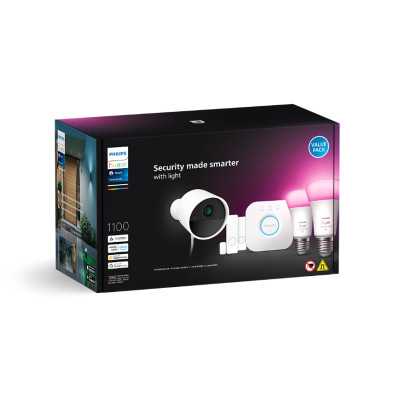 Philips Hue | Secure Camera Set WCA E27, Bridge, Sensors