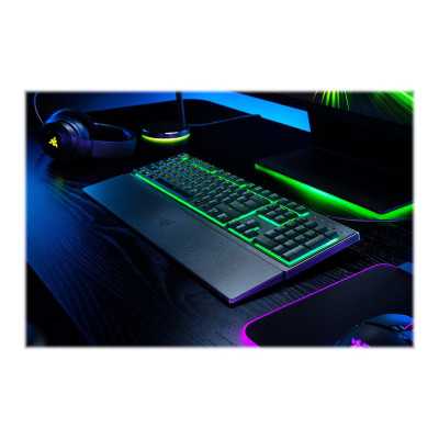 Razer | Gaming Keyboard | Ornata V3 X | Gaming keyboard | RGB LED light | NORD | Wired | Black | Numeric keypad | Silent Membran