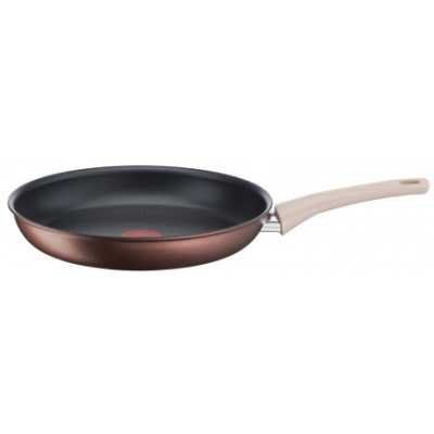 TEFAL | G2540553 Eco-Respect | Frying Pan | Frying | Diameter 26 cm | Suitable for induction hob | Fixed handle | Copper