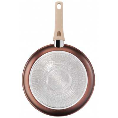 TEFAL | G2540553 Eco-Respect | Frying Pan | Frying | Diameter 26 cm | Suitable for induction hob | Fixed handle | Copper