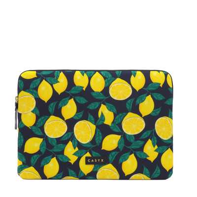 Casyx | Fits up to size 13 /14 " | Casyx for MacBook | SLVS-000002 | Sleeve | Midnight Lemons | Waterproof