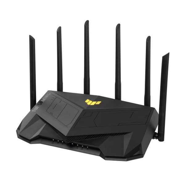 Asus Wireless Wifi 6 Dviejų dažnių žaidimų maršrutizatorius TUF-AX6000 802.11ax 1148+4804 Mbit/s 10/100/1000 Mbit/s Ethernet LAN