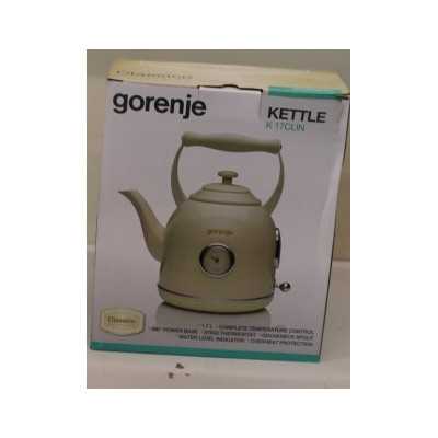 SALE OUT. Gorenje K17CLIN Kettle, Electric, Capacity 1.7 L, Power 2000 W, Plastic/metal, Ivory | Kettle | K17CLIN | Electric | 2