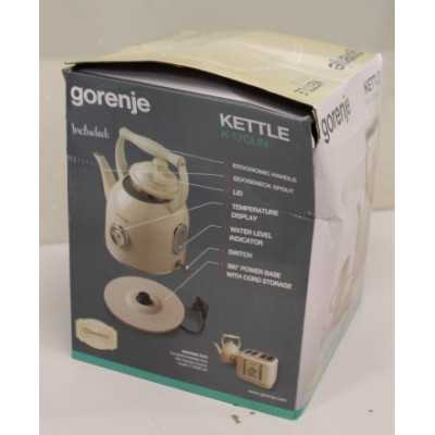 SALE OUT. Gorenje K17CLIN Kettle, Electric, Capacity 1.7 L, Power 2000 W, Plastic/metal, Ivory | Kettle | K17CLIN | Electric | 2