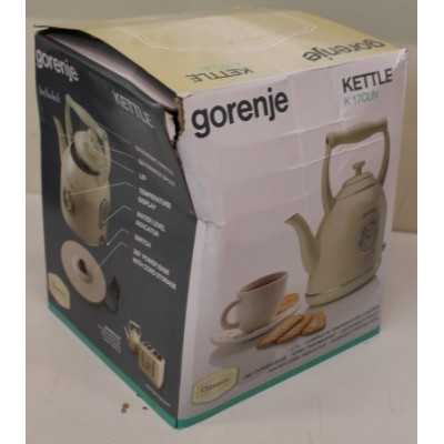 SALE OUT. Gorenje K17CLIN Kettle, Electric, Capacity 1.7 L, Power 2000 W, Plastic/metal, Ivory | Kettle | K17CLIN | Electric | 2