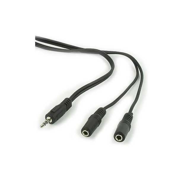 CABLE AUDIO SPLITTER 3.5MM/5M BLACK CCA-415 GEMBIRD