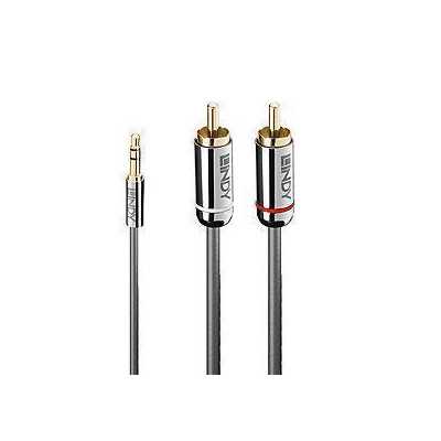 CABLE AUDIO 3.5MM TO PHONO/0.5M 35332 LINDY