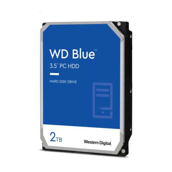 HDD|WESTERN DIGITAL|Mėlynas|2TB|SATA 3.0|256 MB|7200 aps./min.|3,5"|WD20EZBX