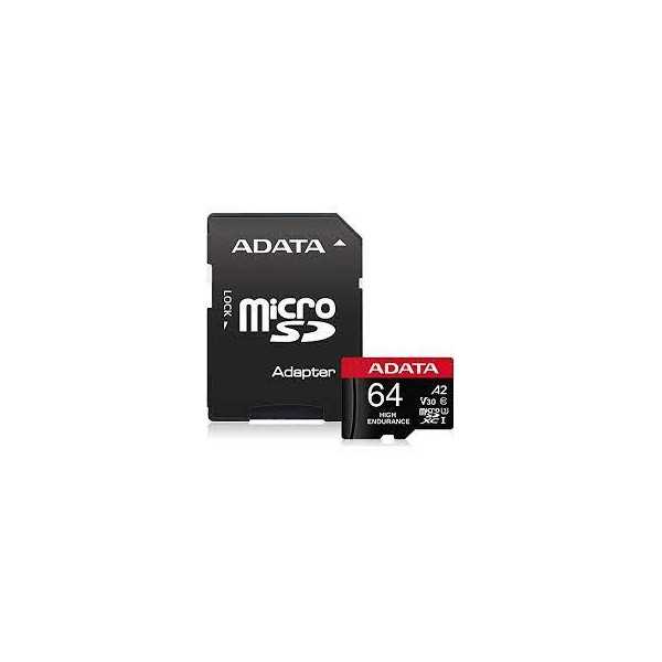 MEMORY MICRO SDXC 64GB W/ADAP./AUSDX64GUI3V30SHA2-RA1 ADATA