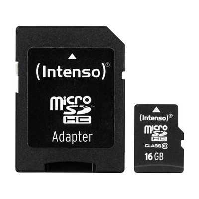 MEMORY MICRO SDHC 16GB C10/W/ADAPTER 3413470 INTENSO