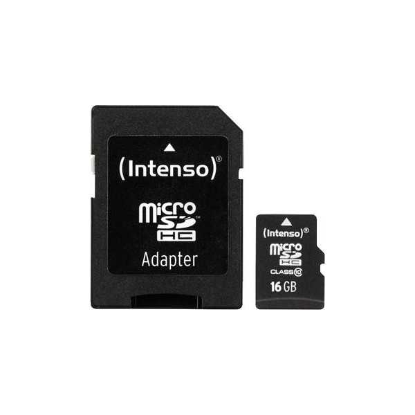 MEMORY MICRO SDHC 16GB C10/W/ADAPTER 3413470 INTENSO