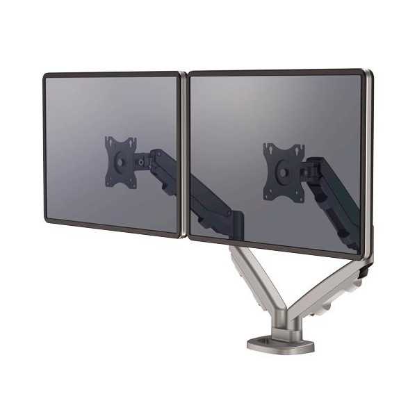 MONITOR ACC ARM DUAL EPPA/SILVER 9683301 FELLOWES