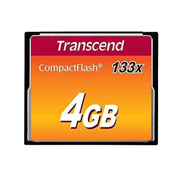 MEMORY COMPACT FLASH 4GB/SLC TS4GCF133 TRANSCEND