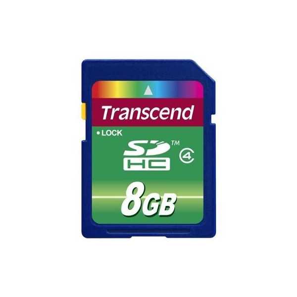 MEMORY SDHC 8GB/CLASS4 TS8GSDHC4 TRANSCEND