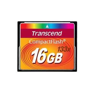 MEMORY COMPACT FLASH 16GB/133X TS16GCF133 TRANSCEND