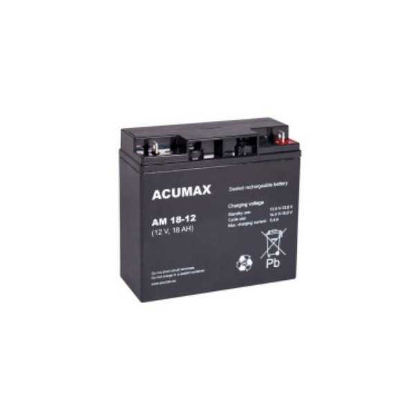 BATTERY 12V 18AH VRLA/AM18-12 ACUMAX EMU