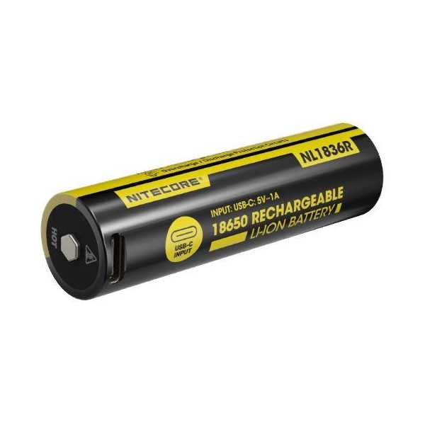 BATTERY RECH. LI-ION 3.6V/NL1836R(3600MAH) NITECORE