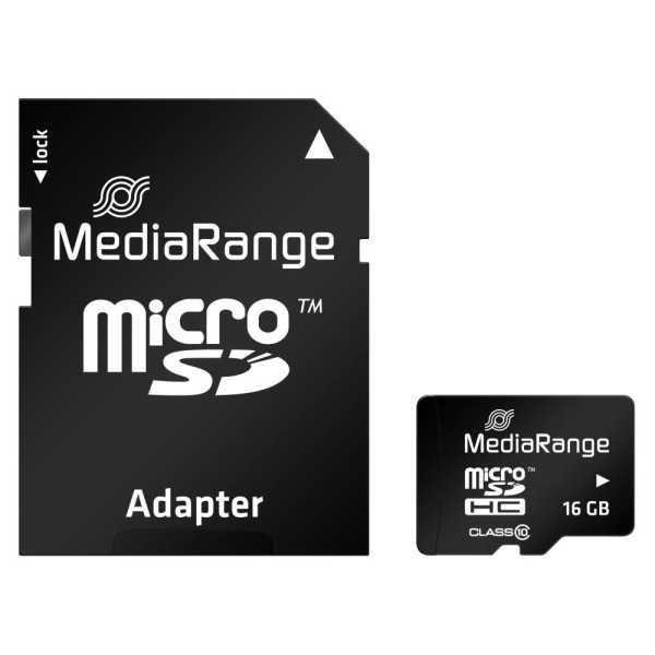 MEMORY MICRO SDHC 16GB C10 / W / ADAPTER MR958 MEDIARANGE