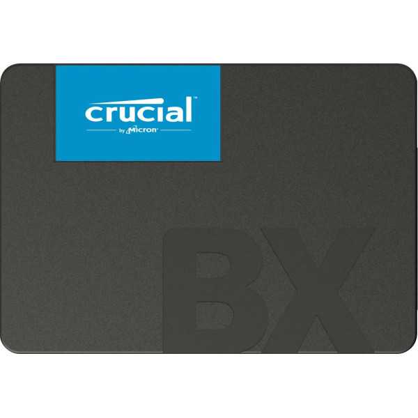 SSD| CRUCIAL |BX500|2TB|SATA 3.0|Rašymo greitis 500 MB/sek|Nuskaitymo greitis 540 MB/sek|2,5"|TBW 720 TB |MTBF 1500000 valandų|C