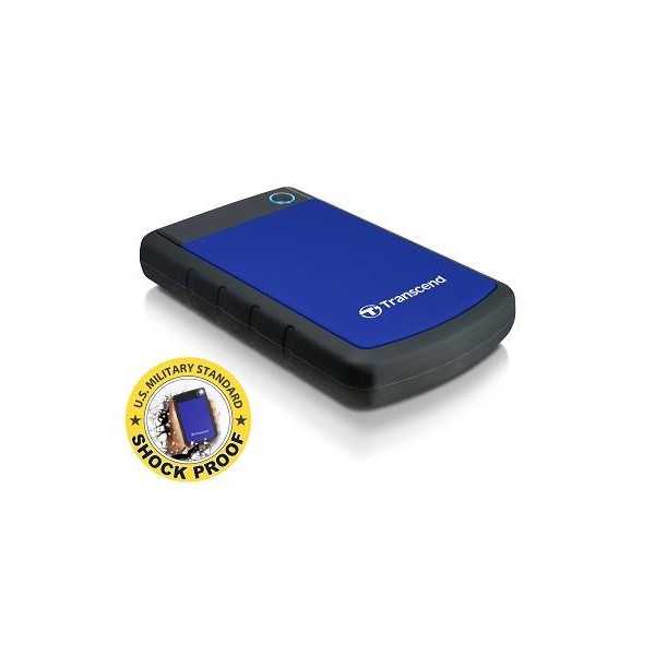 External HDD|TRANSCEND|StoreJet|1TB|USB 3.0|Colour Blue|TS1TSJ25H3B