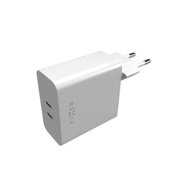 Fixed dvigubas USB-C maitinimo įkroviklis, PD palaikymas, 65 W