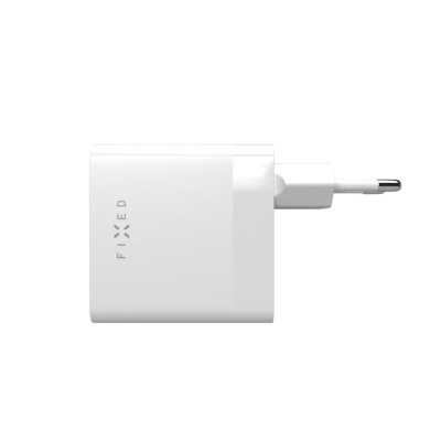 Fixed Dual USB-C Mains Charger, PD support, 65W