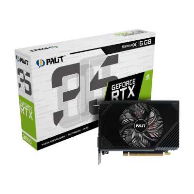 Graphics Card|PALIT|NVIDIA GeForce RTX 3050|6 GB|GDDR6|96 bit|PCIE 4.0 16x|GPU 1442 MHz|Single Slot Fansink|1xHDMI|1xDisplayPort