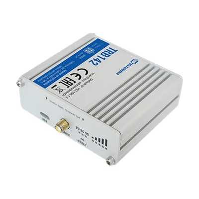 Teltonika TRB142003000 Gateway, 2G/3G/4G LTE (Cat 1), Equipped with RS232 for serial communication | LTE Gateway | TRB142 | No W