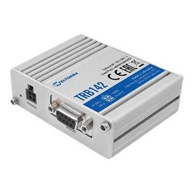 Teltonika TRB142003000 Gateway, 2G/3G/4G LTE (Cat 1), Equipped with RS232 for serial communication | LTE Gateway | TRB142 | No W