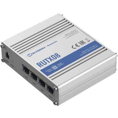 Industrial Router | RUTX08 | No Wi-Fi | Mbit/s | 10/100/1000 Mbit/s | Ethernet LAN (RJ-45) ports 4 | Mesh Support No | MU-MiMO N