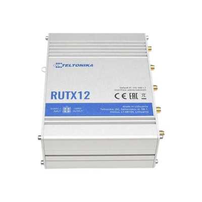 Dual LTE Cat 6 Router | RUTX12 | 802.11ac | 867 Mbit/s | 10/100/1000 Mbit/s | Ethernet LAN (RJ-45) ports 4 | Mesh Support No | M