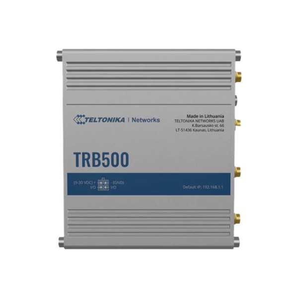 Pramoninis 5G šliuzas | TRB500 | Nėra „Wi-Fi“ | Mbit/s | 10/100/1000 Mbps Mbit/s | Ethernet LAN (RJ-45) prievadai 1 | Tinklelio 