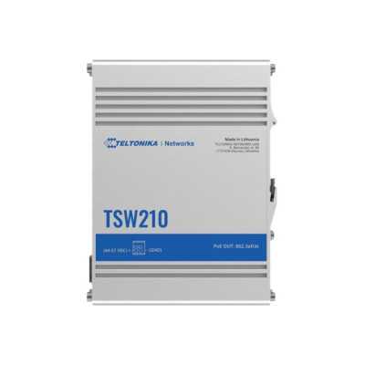 Teltonika | Switch | TSW210 | Unmanaged | Wall mountable | 1 Gbps (RJ-45) ports quantity 8 | 10 Gbps (RJ-45) ports quantity | SF