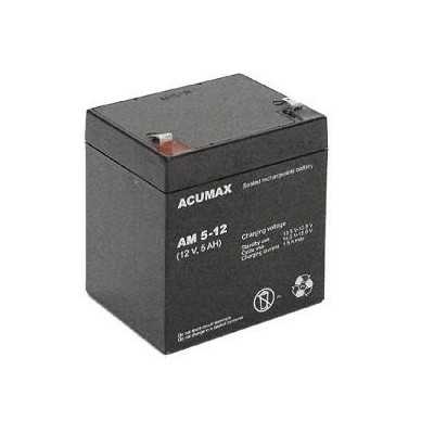 BATTERY 12V 5AH VRLA/AM5-12T2 ACUMAX EMU