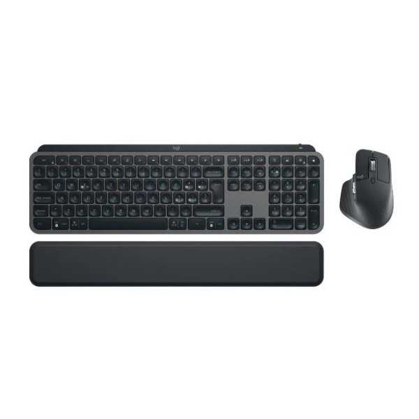 KLAVIATŪRA + PELĖS COMBO MXKEYS S/BLACK 920-011614 LOGITECH