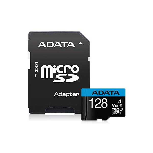 MEMORY MICRO SDXC 128GB W/AD./AUSDX128GUICL10A1-RA1 ADATA