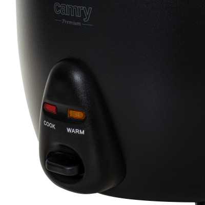 Camry Rice Cooker | CR 6419 | 400 W | 1 L | Number of programs 2 | Black