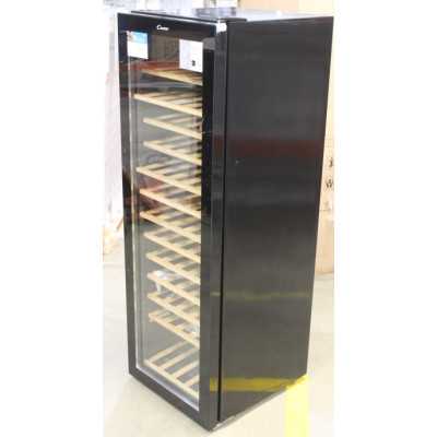 SALE OUT. Candy CWC 200 EELW/N Wine cooler, Free standing, Bottles capacity 81, Black DAMAGED PACKAGING, DENTS ON SIDE AND BOTTO