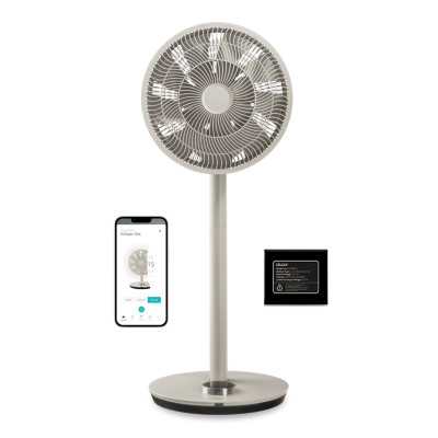 Duux Fan with Battery Pack | Whisper Flex Smart | Stand Fan | Greige | Diameter 34 cm | Number of speeds 26 | Oscillation | Yes