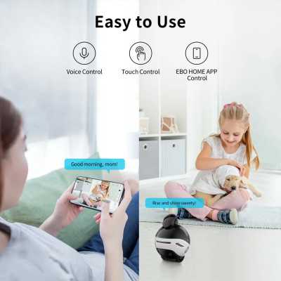 Family Robot IP Camera | EBO X | 8 MP | 1.8 | H265 | Micro SD, Max. 256GB