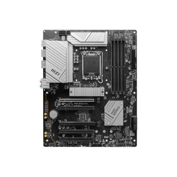 MSI PRO B760-P II | Procesorių šeima Intel | Procesoriaus lizdas LGA1700 | DDR5 | SATA jungčių skaičius 4