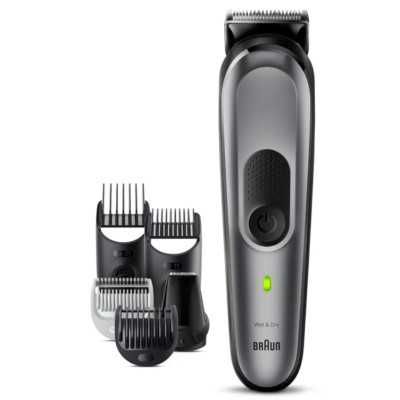 Braun | All-in-one Trimmer | MGK7420 | Cordless | Number of length steps 13 | Black/Grey