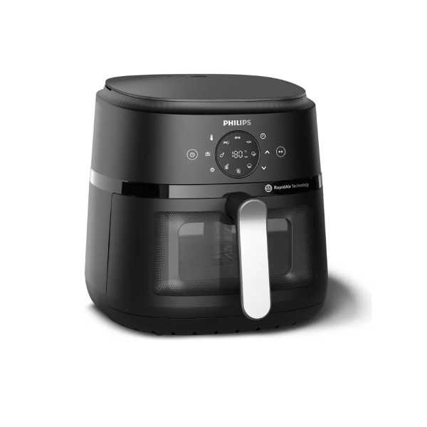 Philips NA231/00 Airfryer, 1700 W, keptuvės tūris 6,2 L, juoda, sidabrinė | Philips Airfryer | NA231/00 | Galia 1700 W | Talpa 6