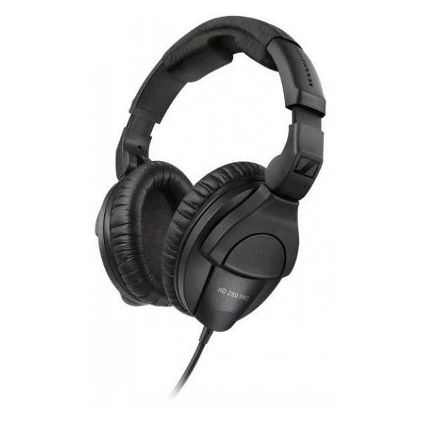 SENNHEISER HD 280 PRO, DYNAMIC HI-FI STEREO HEADPHONES, 64 ?, CLOSED, ADJUSTABLE HEADBAND, COILED CABLE 3M, JACK 3.5MM, BLACK