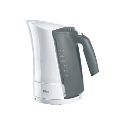 Braun | Kettle | WK500 MultiQuick 5 | Standard | 3000 W | 1.7 L | Plastic | 360 rotational base | White/Grey